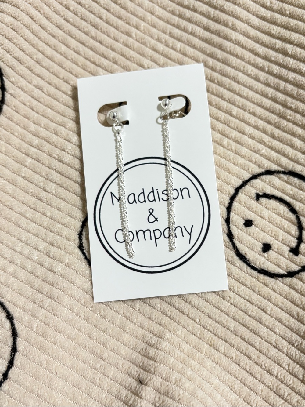 Silver Chain Drop Earrings